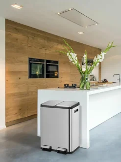 Westwing Abfalleimer EcoCasa mit Pedal-Funktion, 2x 30 L