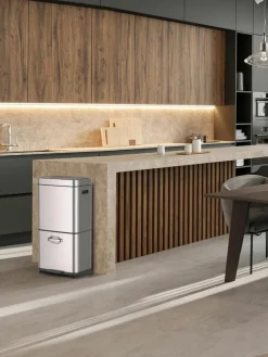 Westwing Abfalleimer Himalaya mit Sensor-Funktion, 35 L + 25 L