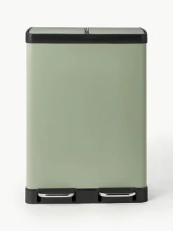Westwing Collection Abfalleimer Rafa mit Pedalfunktion, 2 x 30 L