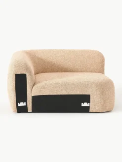 Westwing Collection Abgerundetes Eckmodul Wolke aus Bouclé