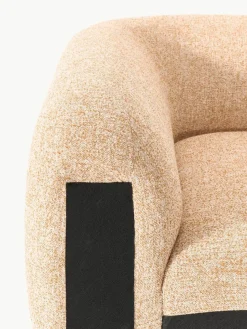 Westwing Collection Abgerundetes Eckmodul Wolke aus Bouclé