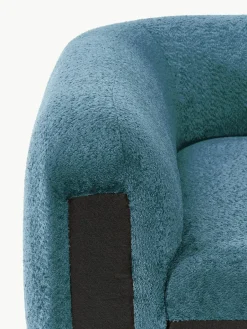 Westwing Collection Abgerundetes Eckmodul Wolke aus Teddy-Bouclé