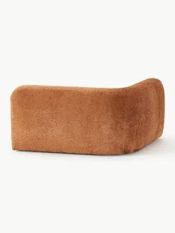 Westwing Collection Abgerundetes Eckmodul Wolke aus Teddy-Bouclé