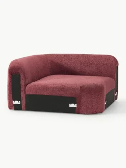 Westwing Collection Abgerundetes Eckmodul Wolke aus Teddy-Bouclé