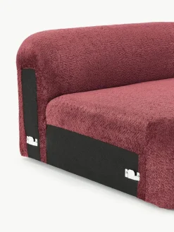 Westwing Collection Abgerundetes Eckmodul Wolke aus Teddy-Bouclé