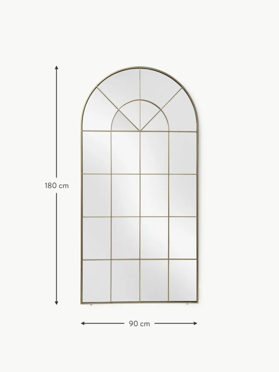Westwing Collection Anlehnspiegel Clarita in Fensteroptik