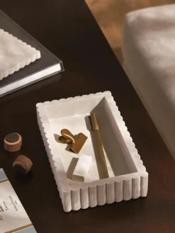 Westwing Collection Aufbewahrungsbox Rita mit geriffeltem Rand