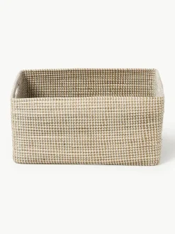 Westwing Collection Aufbewahrungsboxen Aleya aus Seegras mit Deckel, 2er-Set