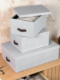 Bigso Box of Sweden Aufbewahrungsboxen Inge, 3er-Set