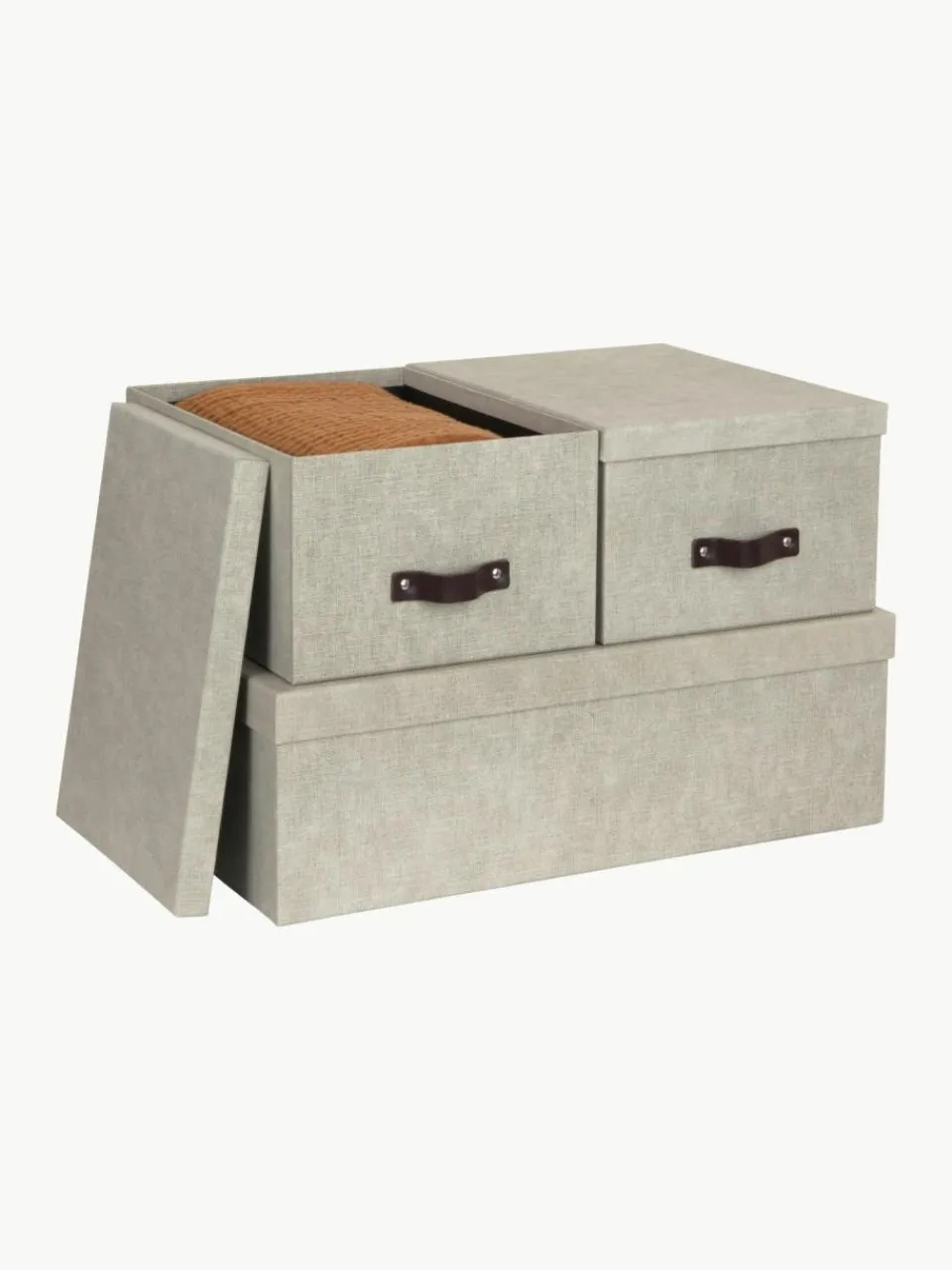 Bigso Box of Sweden Aufbewahrungsboxen Inge, 3er-Set