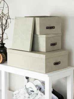 Bigso Box of Sweden Aufbewahrungsboxen Inge, 3er-Set