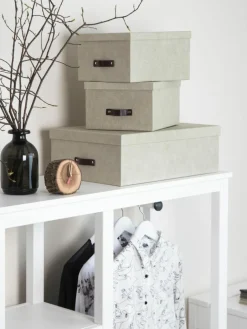 Bigso Box of Sweden Aufbewahrungsboxen Inge, 3er-Set