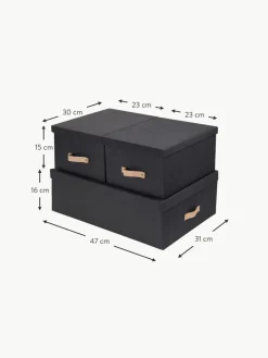 Bigso Box of Sweden Aufbewahrungsboxen Inge, 3er-Set