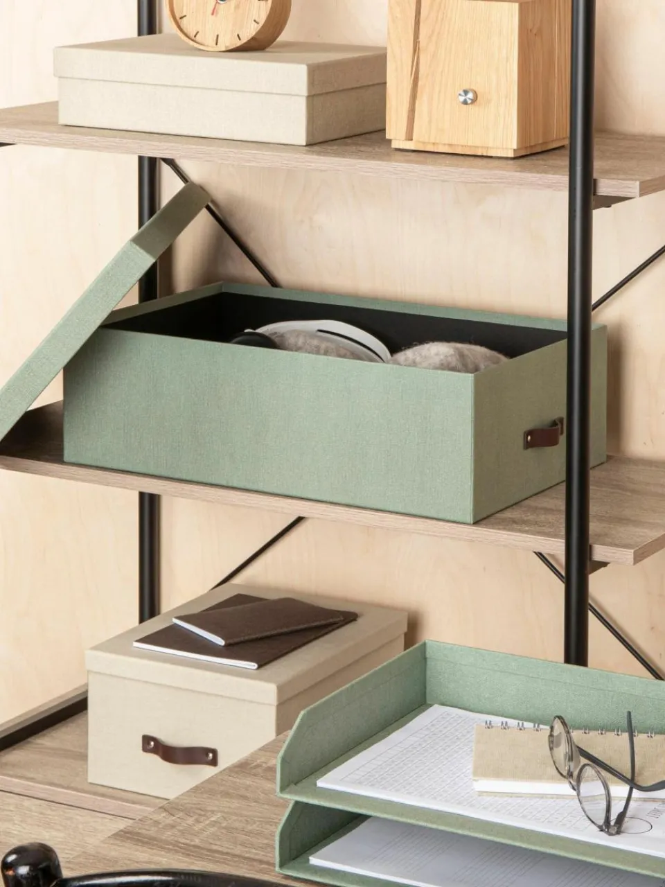 Bigso Box of Sweden Aufbewahrungsboxen Inge, 3er-Set