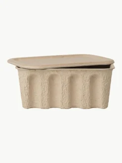 ferm LIVING Aufbewahrungsboxen Pulp aus Papierzellstoff, T 18 cm, 2 Stück