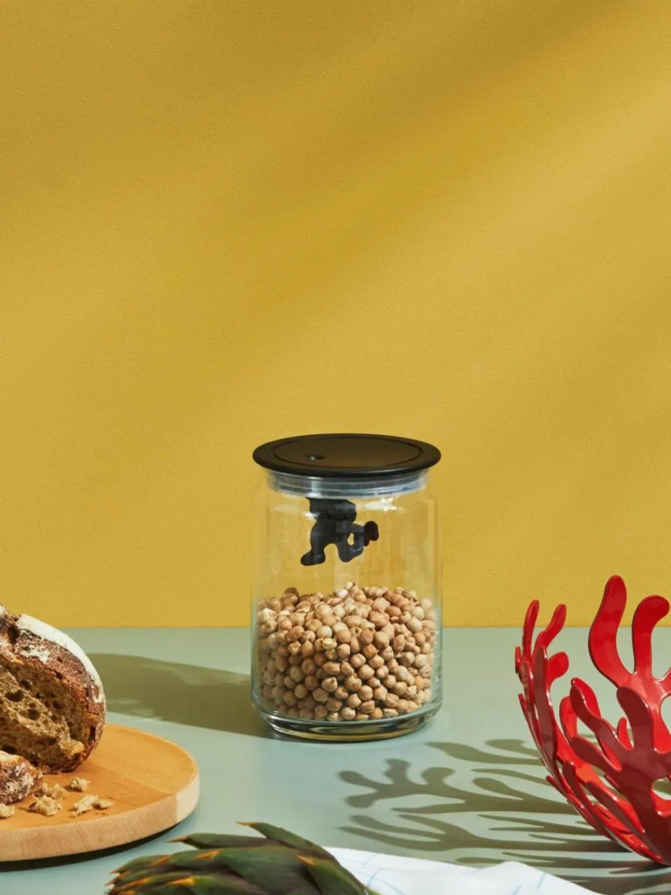 Alessi Aufbewahrungsdose Gianni, H 15 cm