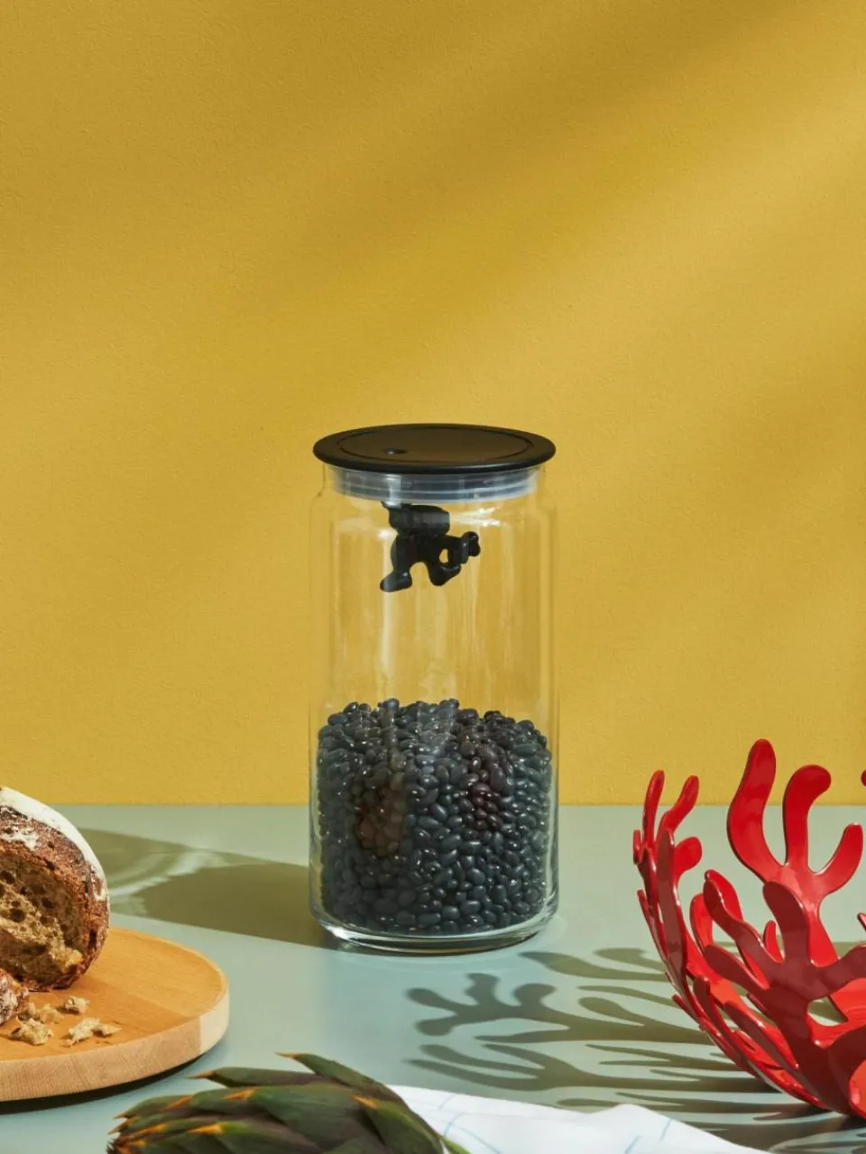 Alessi Aufbewahrungsdose Gianni, H 21 cm