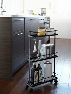 Yamazaki Aufbewahrungswagen Tower mit Rollen
