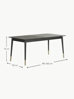 Rowico Ausziehbarer Esstisch Fenwood, 180 - 260 x 90 cm