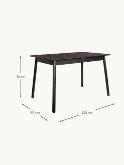 Zuiver Ausziehbarer Esstisch Glimps aus Eschenholz, 120 - 162 x 80 cm