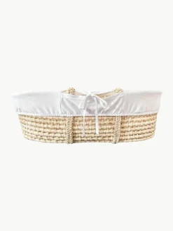 Kinder Westwing Baby-Korb Moses mit Matratze und Baumwollbezug, 3er-Set