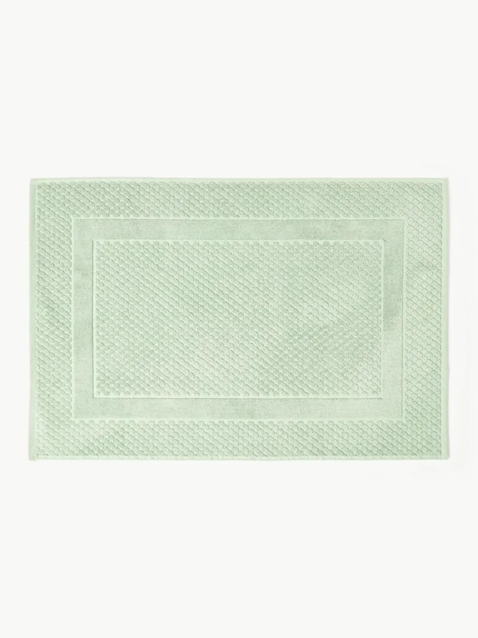 Westwing Collection Badematte Katharina mit Wabenmuster, rutschfest