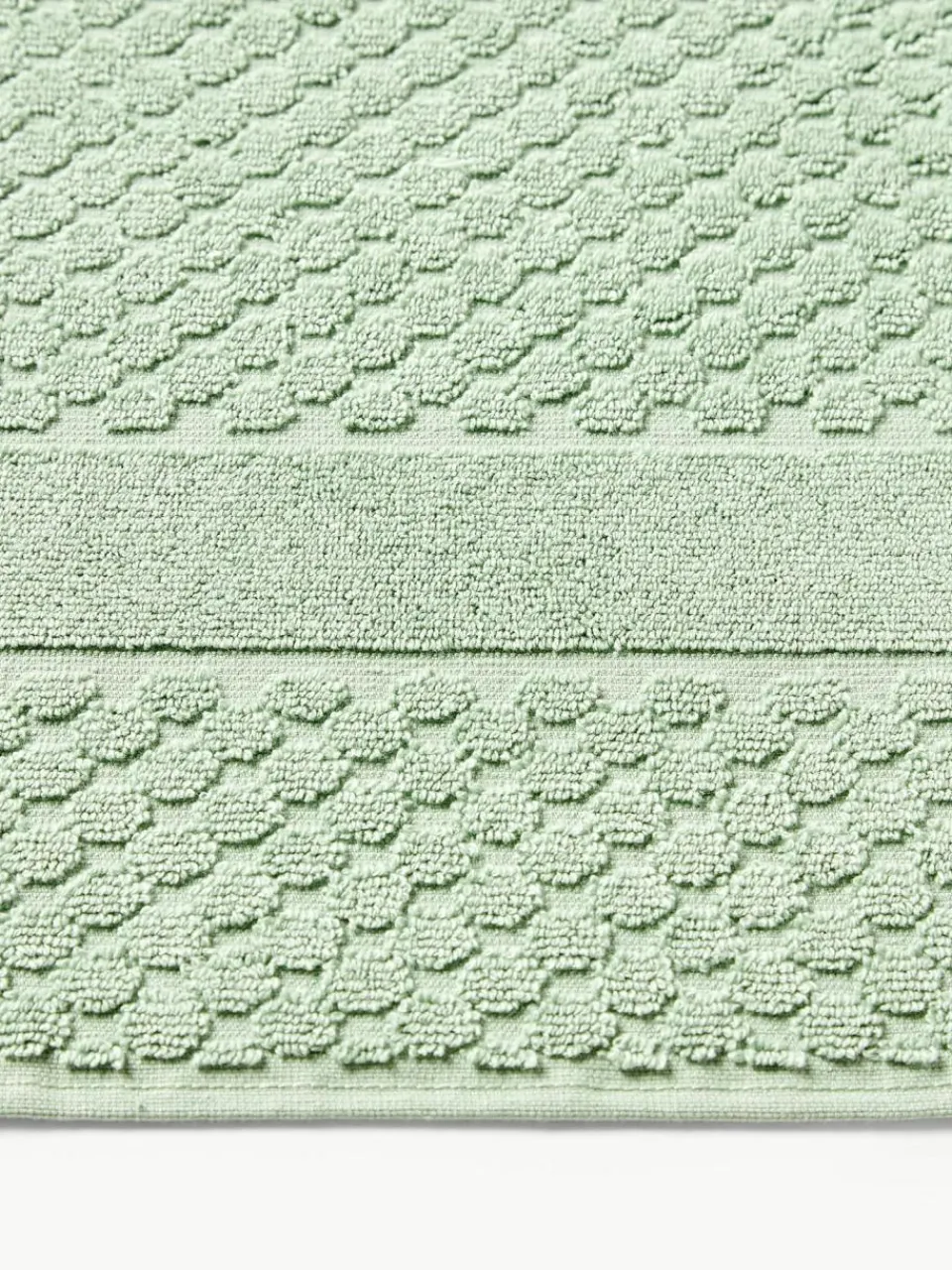 Westwing Collection Badematte Katharina mit Wabenmuster, rutschfest