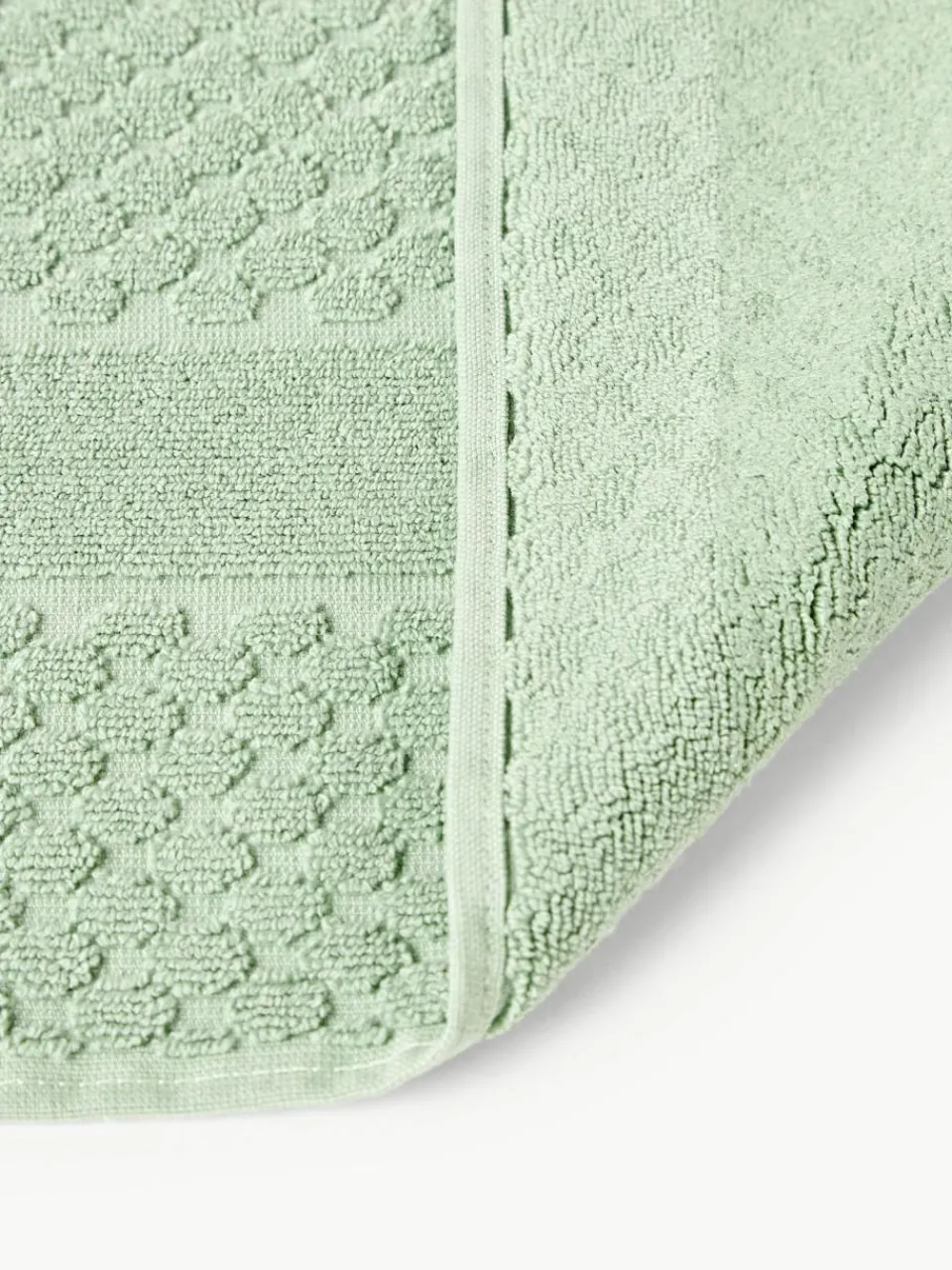 Westwing Collection Badematte Katharina mit Wabenmuster, rutschfest