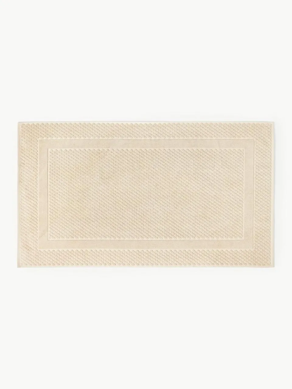 Westwing Collection Badematte Katharina mit Wabenmuster, rutschfest