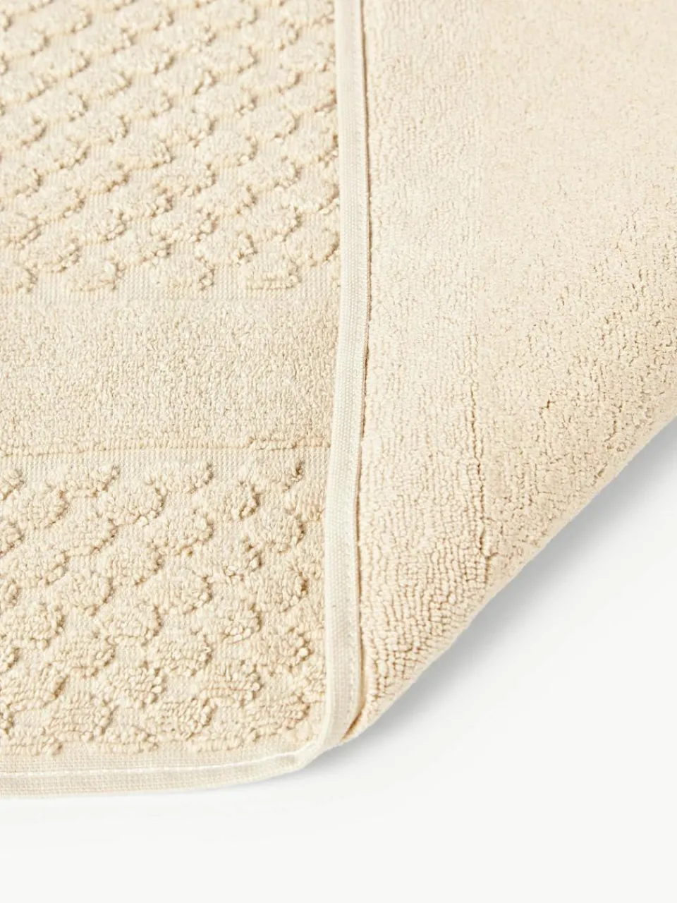 Westwing Collection Badematte Katharina mit Wabenmuster, rutschfest