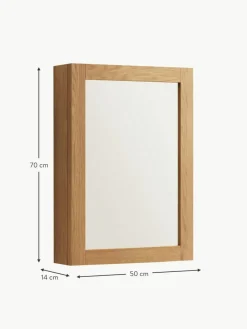 Westwing Bad-Hängeschrank Plubia mit Spiegel