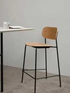 Audo Copenhagen Barstuhl Co aus Metall und Holz