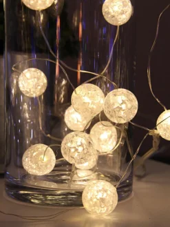 Best Season Batteriebetriebene LED-Lichterkette Raindrop, 140 cm