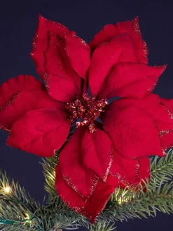 Westwing Baumanhänger Poinsettia, 2 Stück