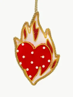 Anna + Nina Baumanhänger Sacred Heart aus Samt