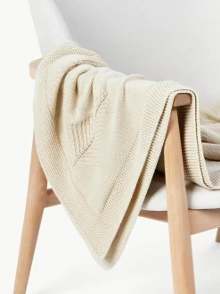 Westwing Collection Baumwolldecke Beryl mit winterlichem Motiv