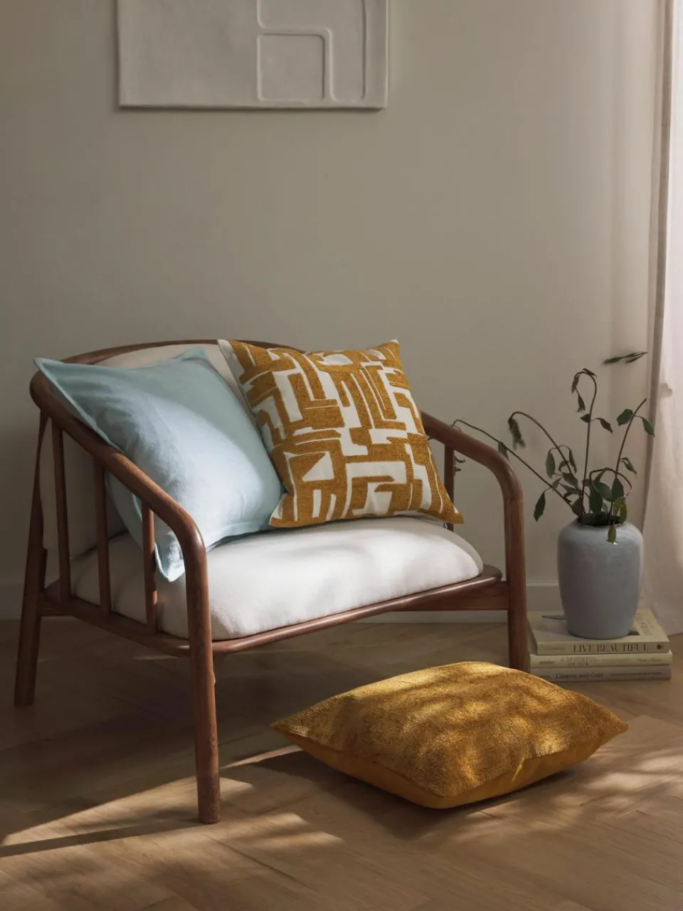 Westwing Collection Baumwoll-Kissenhülle Vicky