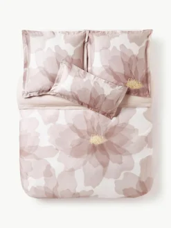 Westwing Collection Baumwollsatin-Bettdeckenbezug Alyssa