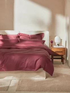 Westwing Collection Baumwollsatin-Bettdeckenbezug Premium
