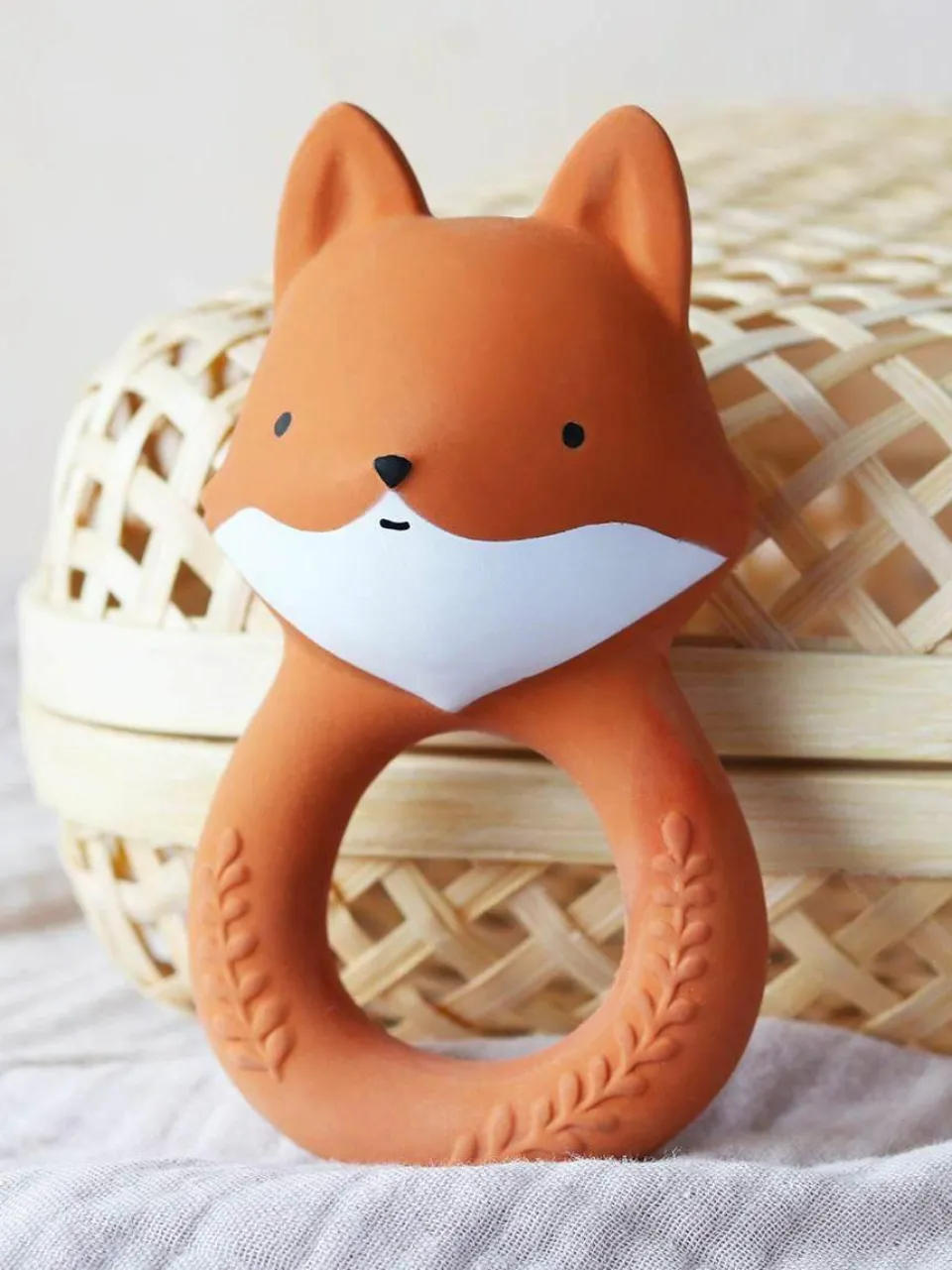 Kinder A Little Lovely Company Beißring Fox aus Naturkautschuk