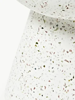 HKLIVING Beistelltisch Lars mit Terrazzo-Muster