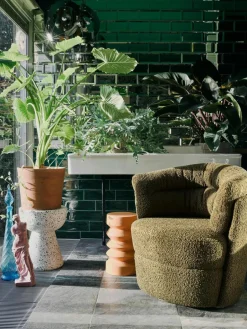 HKLIVING Beistelltisch Lars mit Terrazzo-Muster