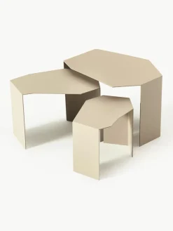 ferm LIVING Beistelltische Shard in organischer Form, 3er-Set