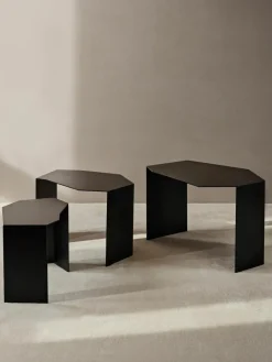 ferm LIVING Beistelltische Shard in organischer Form, 3er-Set