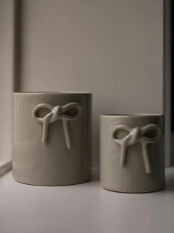 DBKD Übertopf Bow aus Keramik, H 14 cm