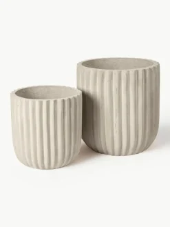 Broste Copenhagen Übertöpfe Fiber, 2er-Set