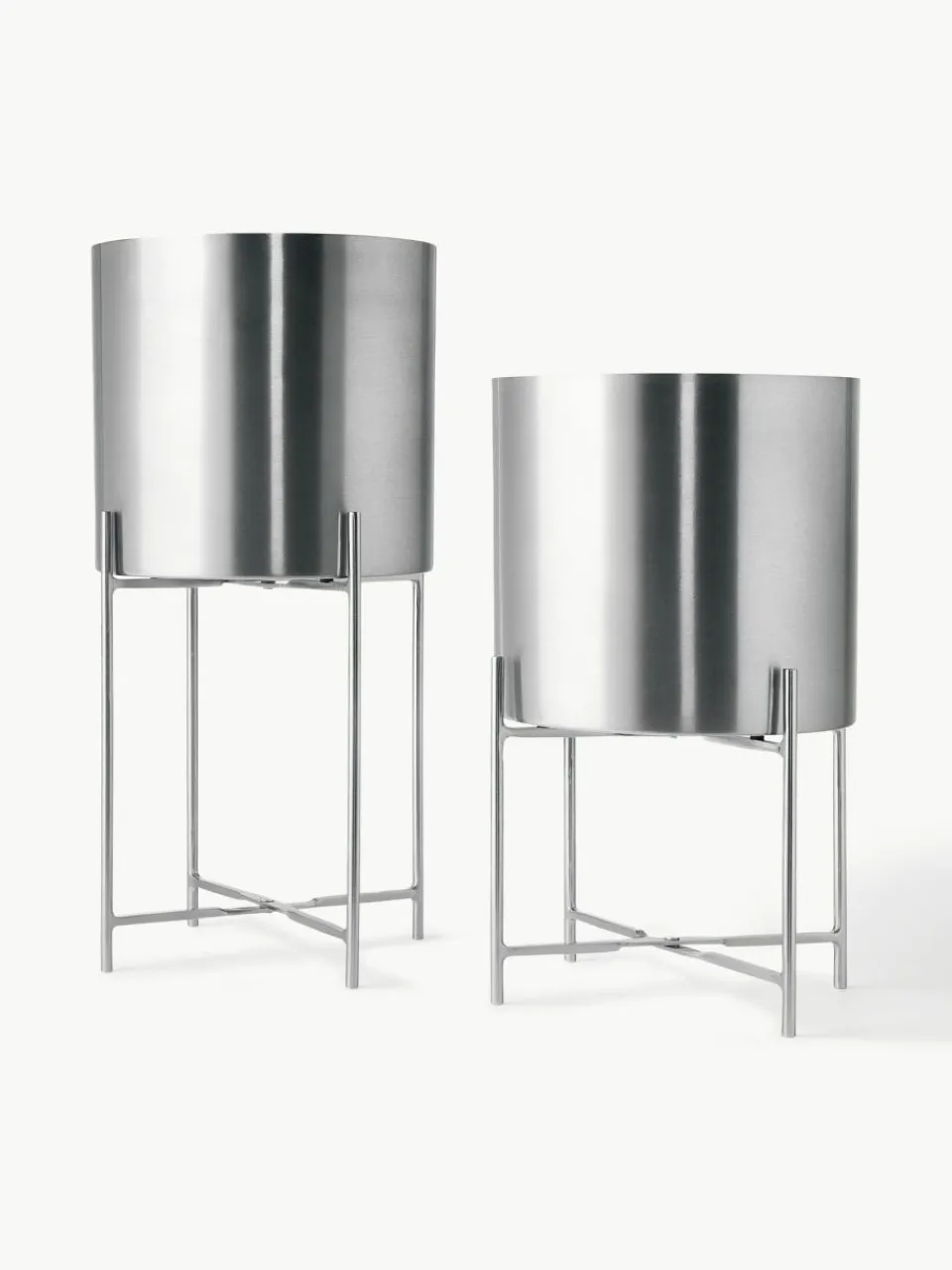 Westwing Collection Übertöpfe Mina aus Metall, 2er-Set