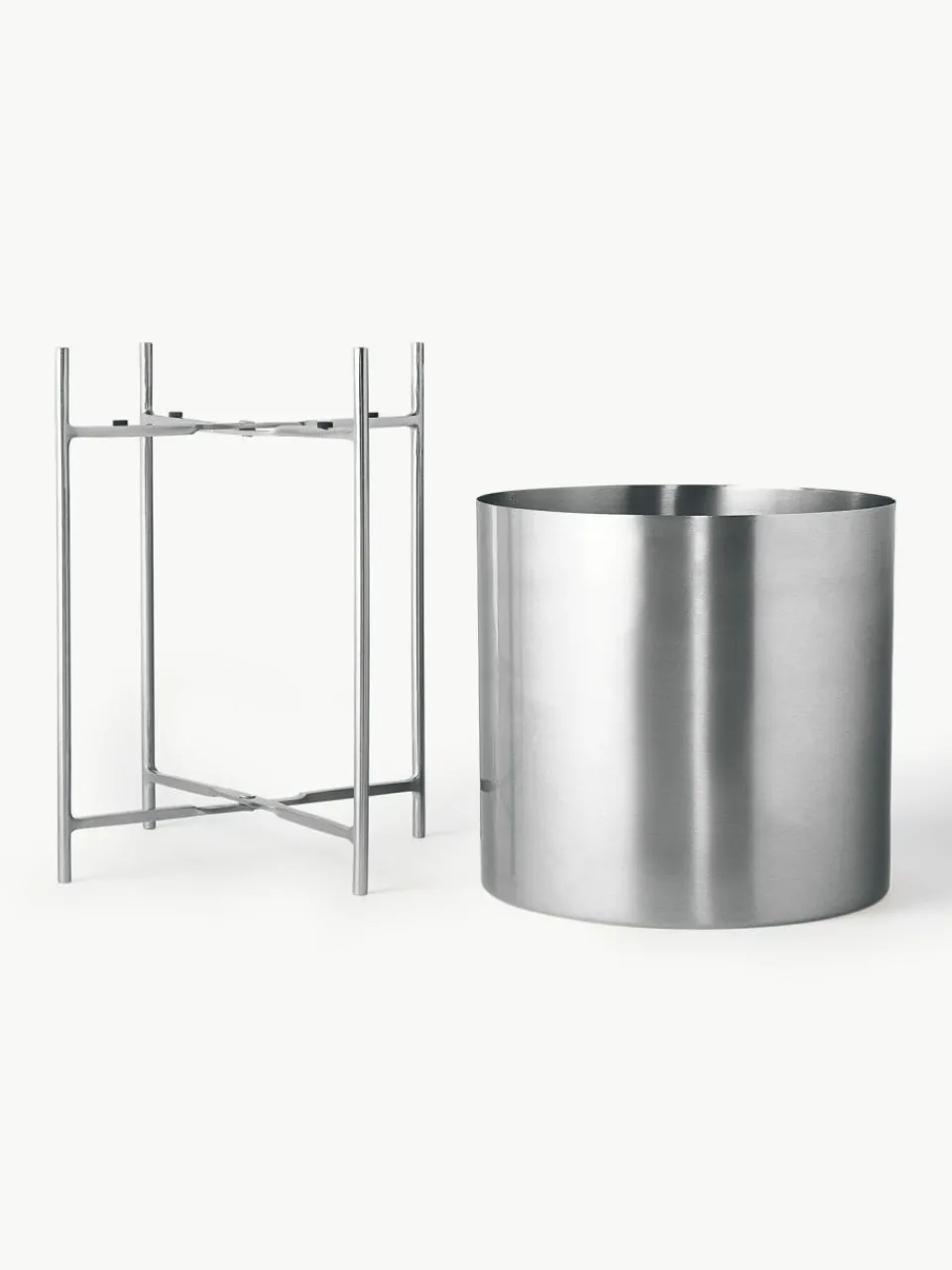 Westwing Collection Übertöpfe Mina aus Metall, 2er-Set