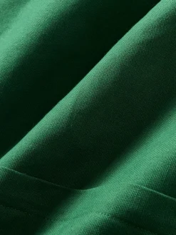 Westwing Collection Bestickte Samt-Kissenhülle Holly Jolly mit Kederumrandung