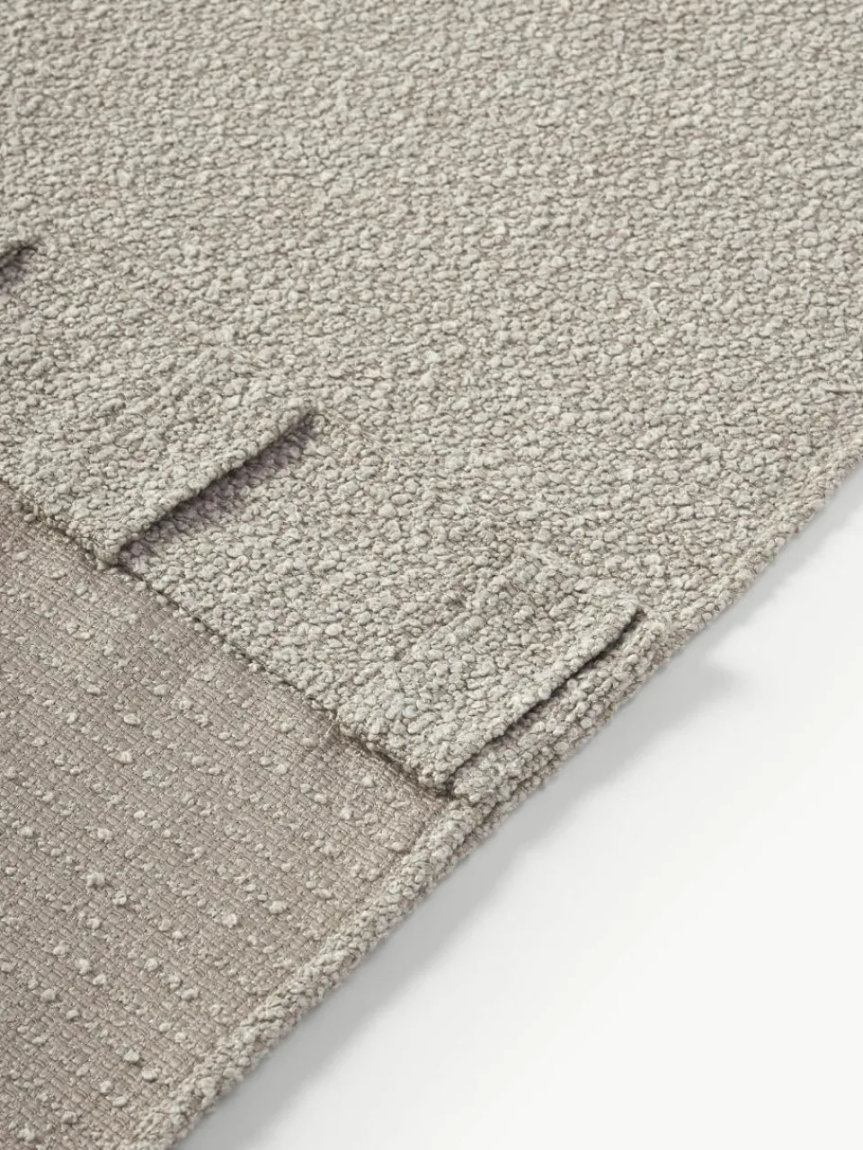 Westwing Collection Blickdichte Bouclé-Vorhänge Bellamie mit Tunnelsaum